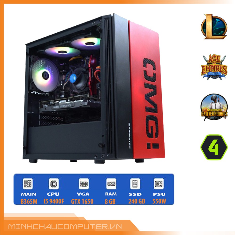 PC Gaming MCC Army 2060 i5 9400F/B365/ 8GB/ 240GB/ RTX 2060/ 550W