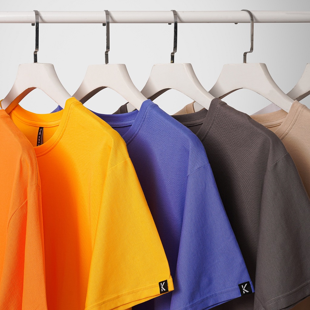 Áo thun tay lỡ oversize nhiều màu chất cotton , phông trơn ngắn tay cổ tròn unisex nam nữ basic The Kim A134