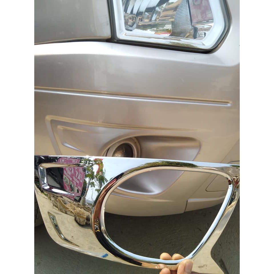 Ốp viền đèn gầm xe Ford Transit 2014-2019 mạ crom cao cấp