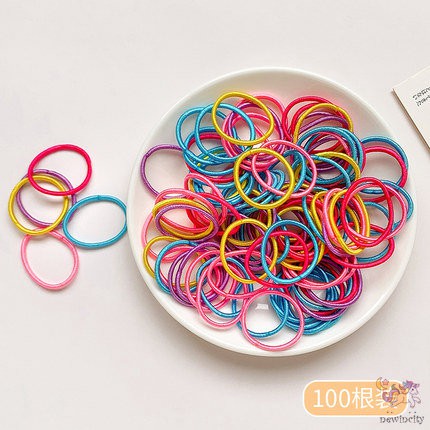 Set 50 Dây Cột Tóc Bé Gái Nhiều Màu Sắc Ngọt Ngào Phong Cách Hàn Quốc