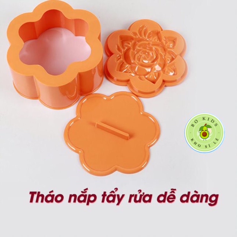 Khuôn Xôi Hình hoa Hồng, Hình Trái Tim ( 5750 / 5753 / 5752 / 5763 ) Việt Nhật đủ size, Khuôn làm xôi, bánh trung thu