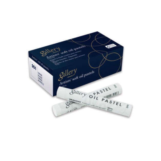 Mungyo Premium Soft Oil Pastel MOPV Color 1 Gói (bao gồm 6 chiếc) màu trắng