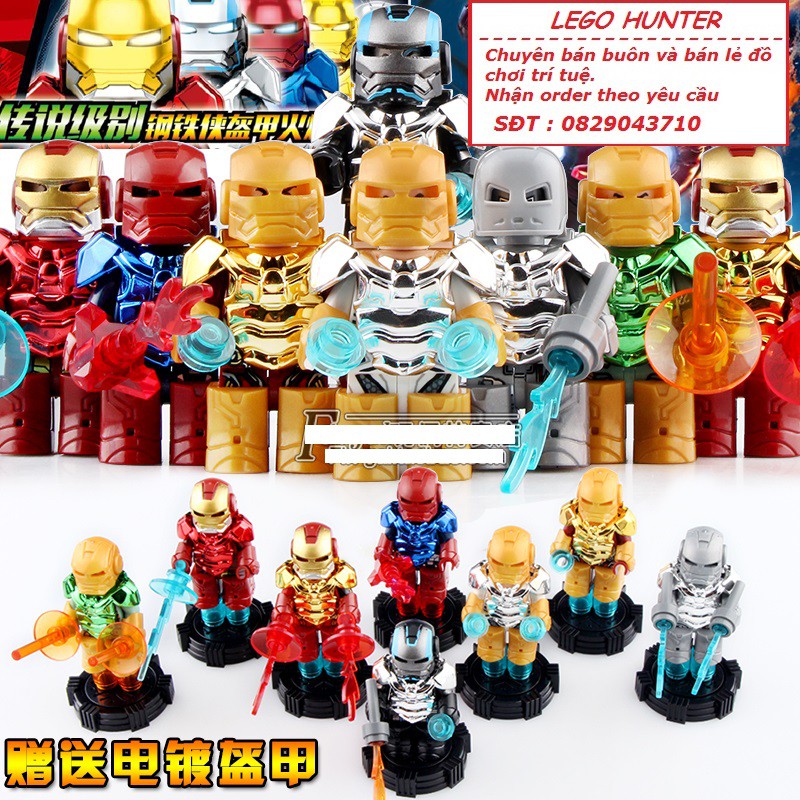 Lego Marvel Superheroes Ironman Giáp mạ crom SY 1235