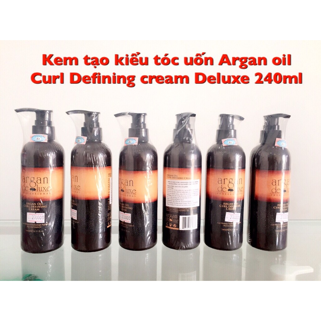 🌾Best Seller🎋 Kem tạo kiểu tóc uốn xoăn Argan Deluxe Curl Defining Cream 240ml ( New 2019)