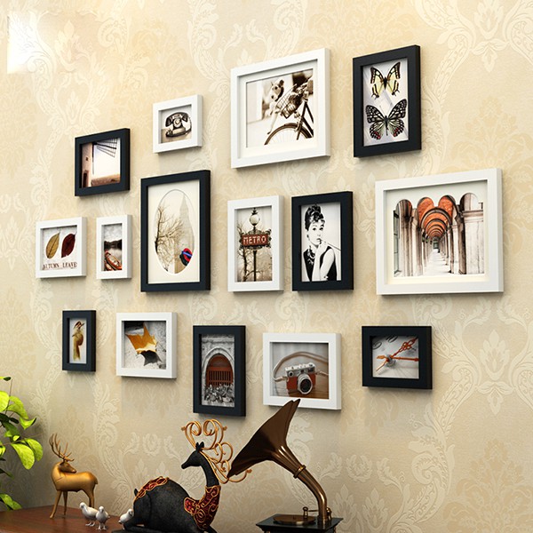 Bộ 15 khung tranh treo tường phòng khách chung cư MS151 | Shopee ...