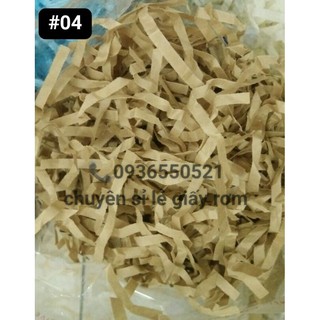 500gr giấy rơm màu nâu carton (MS 04) chuyên lót giỏ quà