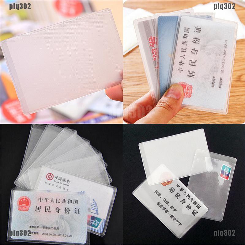 Bộ 10 Bao đựng thẻ ID / tín dụng / danh thiếp bằng nhựa PVC mờ tiện dụng | BigBuy360 - bigbuy360.vn