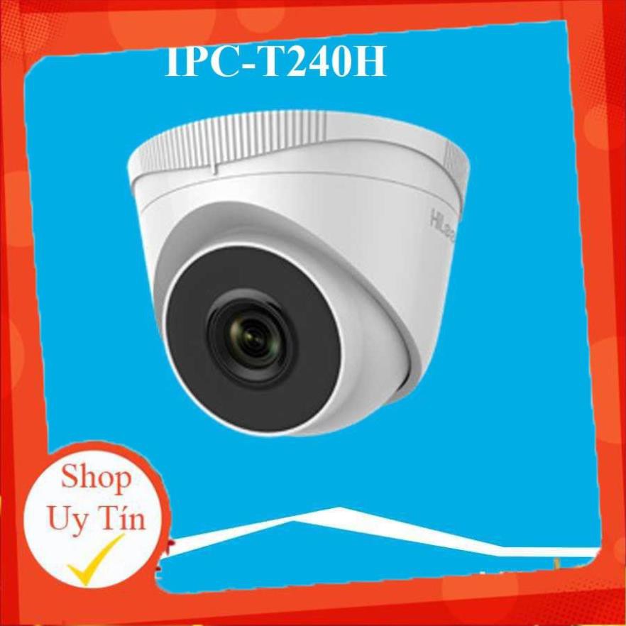 [Mã 154ELSALE2 giảm 7% đơn 300K] Camera IP Dome hồng ngoại 4.0 Megapixel HILOOK IPC-T240H - Hàng chính hãng