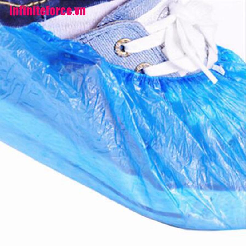 Bộ 100 Vỏ Bọc Giày Bằng Nhựa Dùng Một Lần Tiện Dụng