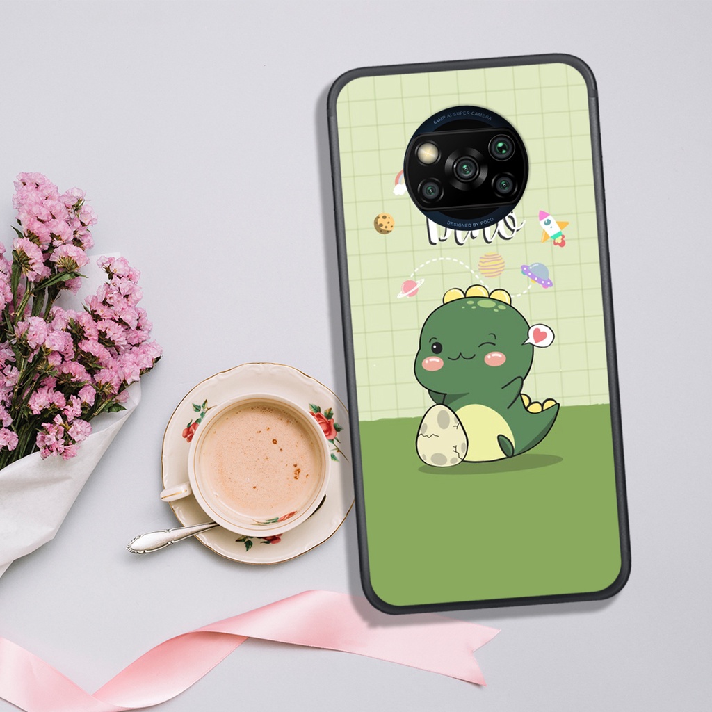 [HOT]ỐP XIAOMI  POCO X3 , IN HÌNH KHỦNG LONG CHIBI SIÊU DỄ THƯƠNG.