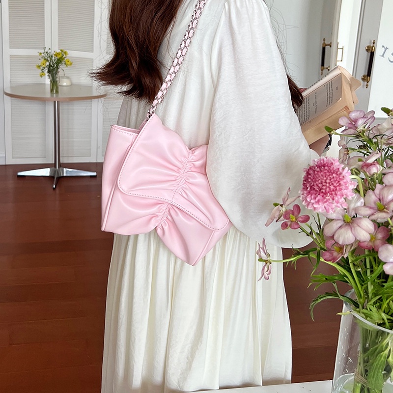 Túi Đeo Vai Mini Đính Nơ Ngọt Ngào Xinh Xắn Thời Trang Cho Nữ