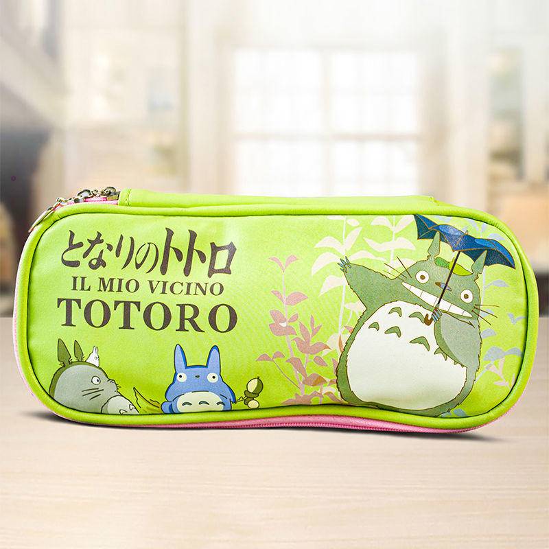 ⭐ iLado ⭐ Túi dễ thương theo chủ đề iLado Nylon / PVC, phong cách ca rô, túi có dây kéo nhỏ, hộp đựng bút ba chiều, bút dễ thương, có dây, kéo văn phòng, túi đựng đồ cá nhân Phong cách nữ tính nhẹ truyện tranh chủ đề