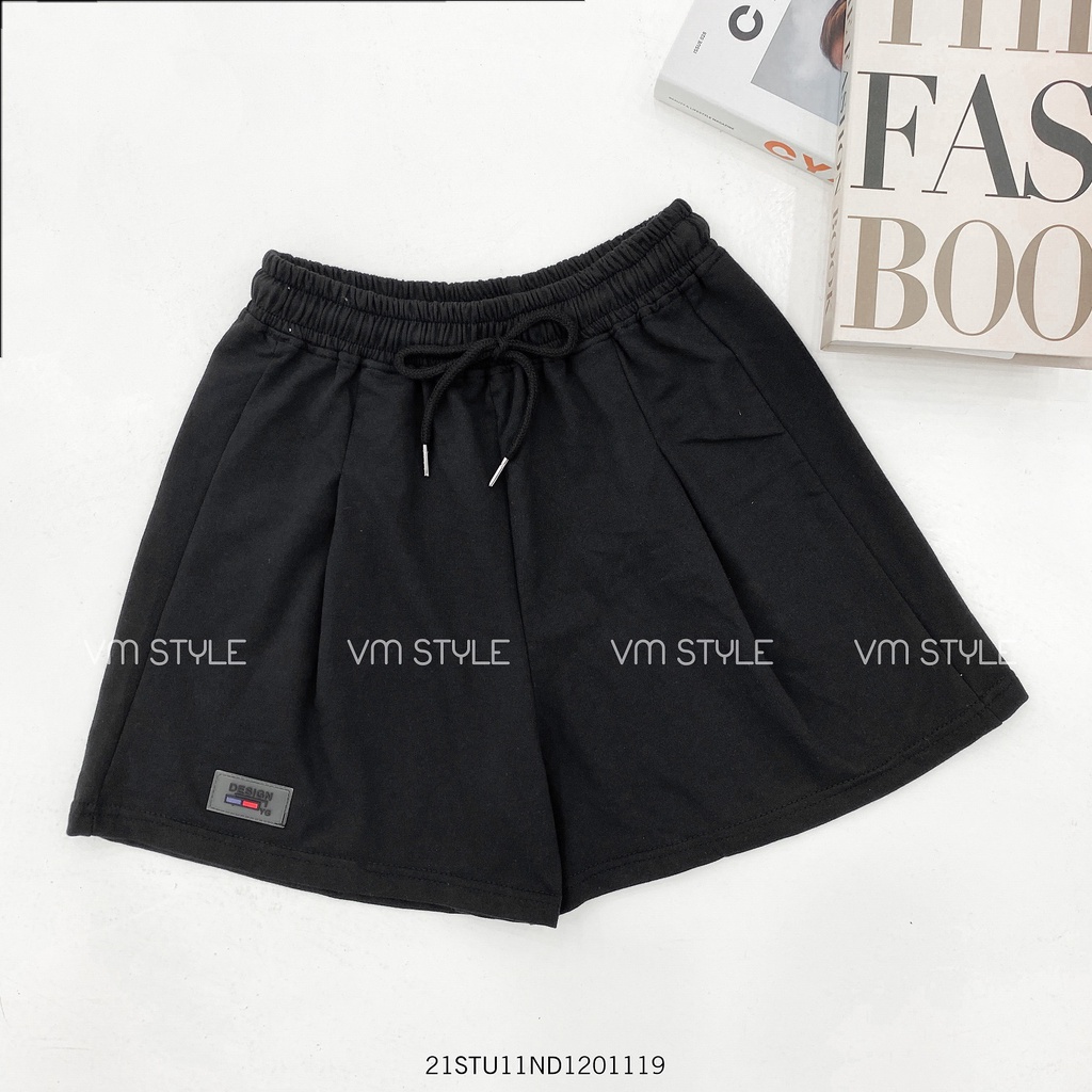Quần short lưng thun VM STYLE ống rộng kiểu dáng ulzzang thời trang Hàn Quốc 21STU11ND1201