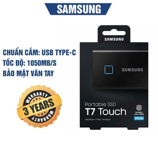 Mua Ổ cứng di động SSD Samsung T7 TOUCH 500GB Màu Đen