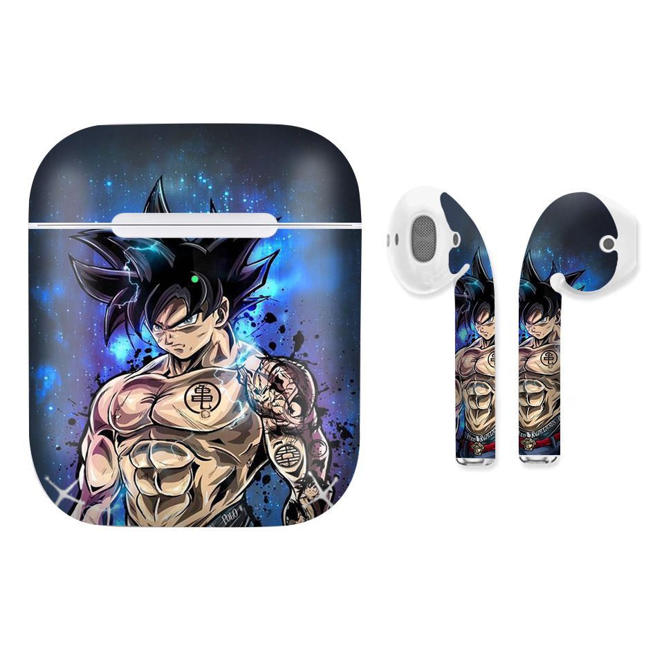 Miếng dán skin AirPods in hình thiết kế - Goku Vô Cực Mã: 7vnr033