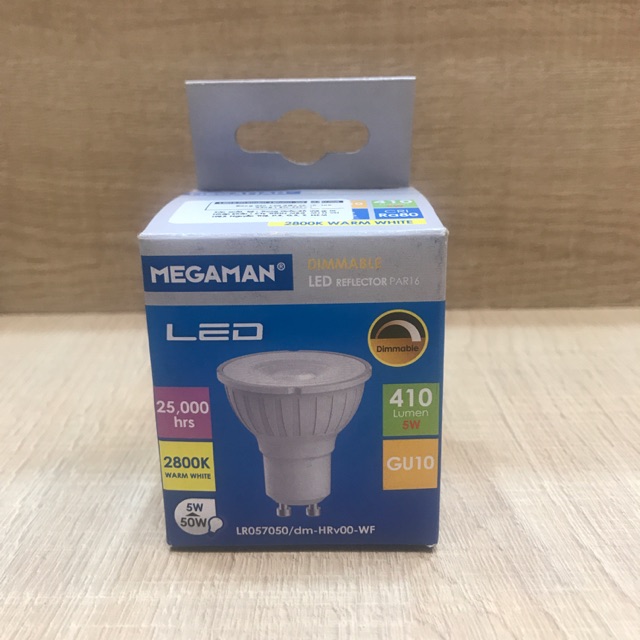 Bóng chén Led đui GU10 công suất 5w Dimmable |thương hiệu Megaman - Đức chính hãng|