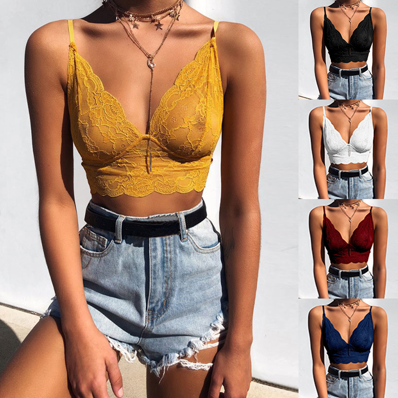 Áo ngực Phối Ren Cổ Chữ V Gợi Cảm