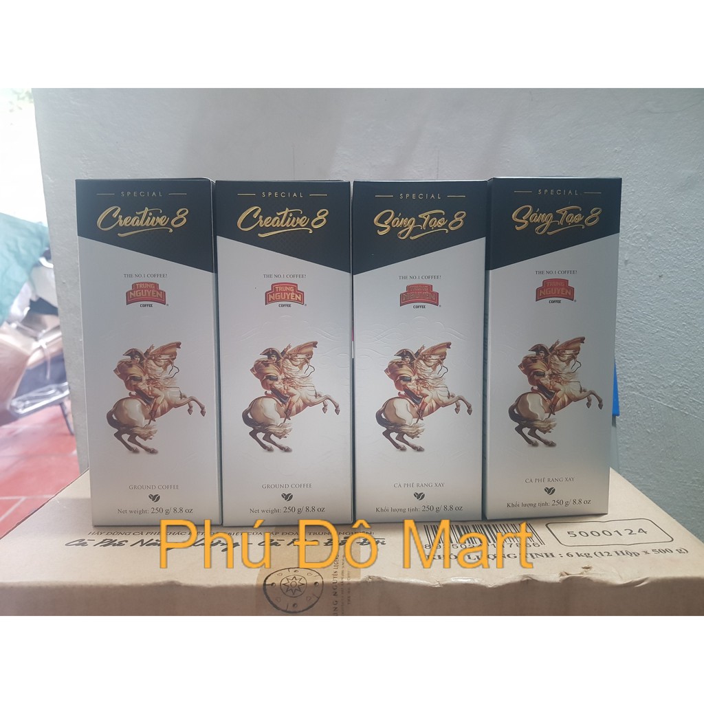 Cà Phê Rang Xay Pha Phin Trung Nguyên Sáng Tạo 8 /Creative 8 _Hộp 250 gr