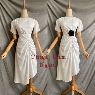 Đầm dự tiệc eo nhún chuổi