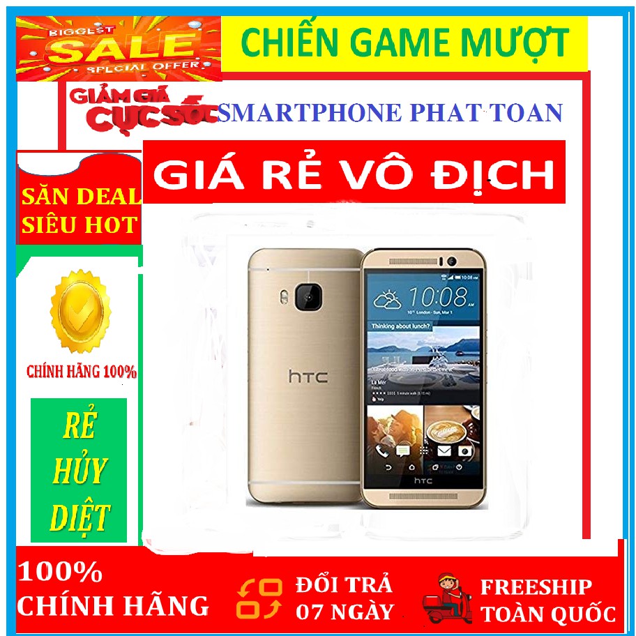 Điện Thoại HTC One M9 Quốc Tế . Ram 3G/32GB - Chiến Game mượt