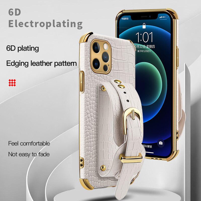 ỐP lưng da cá sấu cho iPhone 12 Mini 11 Pro XS MAX SE2020 X 7 8 Plus XR