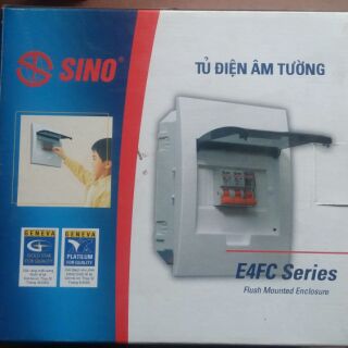 Tủ điện âm tường (tủ át cánh lật) 3×6 SINO