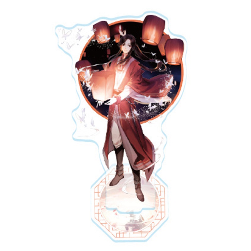 Bảng mô hình acrylic có giá đỡ kiểu nhân vật Anime Tian Guan Ci Fu Xie Lian Hua Cheng trang trí để bàn