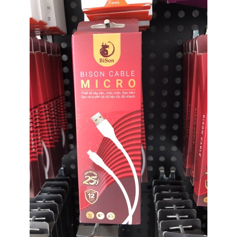 cáp sạc bison micro cho android