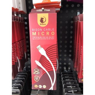 Cáp sạc bison micro cho android