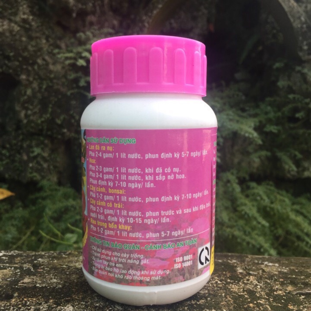 Phân Bón Lá Đầu Trâu MK 901 Dưỡng Hoa Lâu Tàn Chuyên Dùng Cho Lan Và Cây Cảnh - Hũ 100g