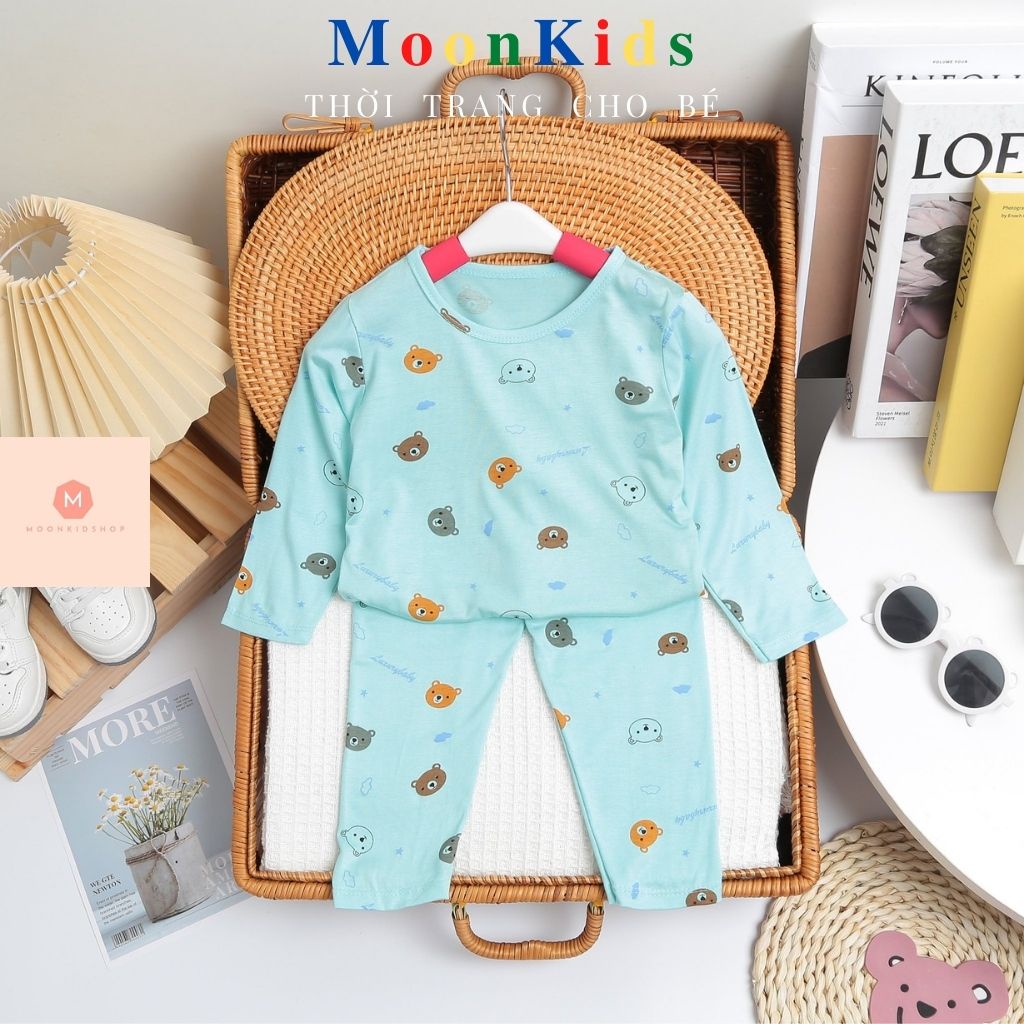 Bộ Dài Tay Cho Bé MINKY MOM Thun Lạnh 100% sờ là sướng nhìn là thích dành cho bé từ 4-17kg