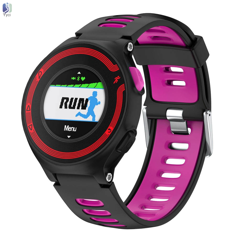 Dây Đeo Thay Thế Chất Liệu Silicon Thiết Kế Nhiều Lỗ Cho Garmin Forerunner 735xt/220/230/235/620/630 Vn