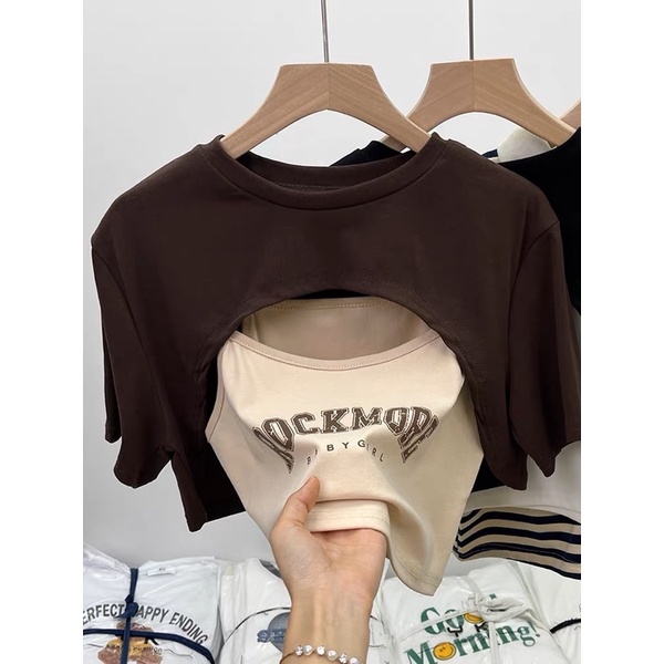 ÁO CROPTOP XINH HAI MÓN ÔM XINH alohashop91