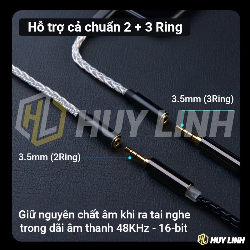Cáp chuyển đổi âm thanh Jcally Jm08L từ cổng Táo sang 3.5mm - Có hỗ trợ micro