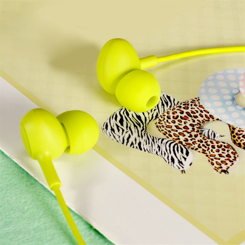 S6 Candy Earphone In-ear Cute Students Wired Stereo Music Fidelity Heavy Bass Soft YUE