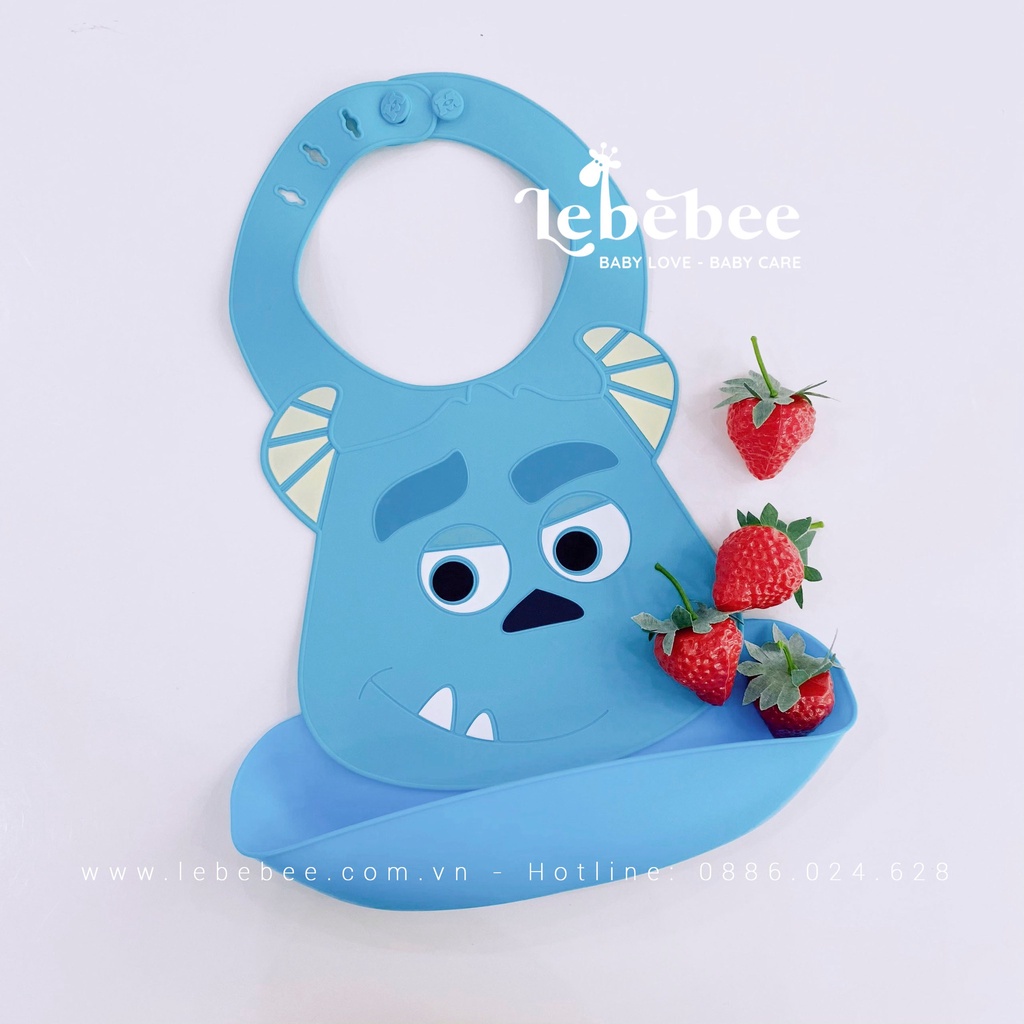 Yếm ăn dặm silicon mềm chống thấm nước họa tiết Disney dễ thương cho bé – Lebebee