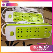 Ổ cắm điện đa năng cách nhiệt chống điện giật 16 lỗ 3 cổng USB