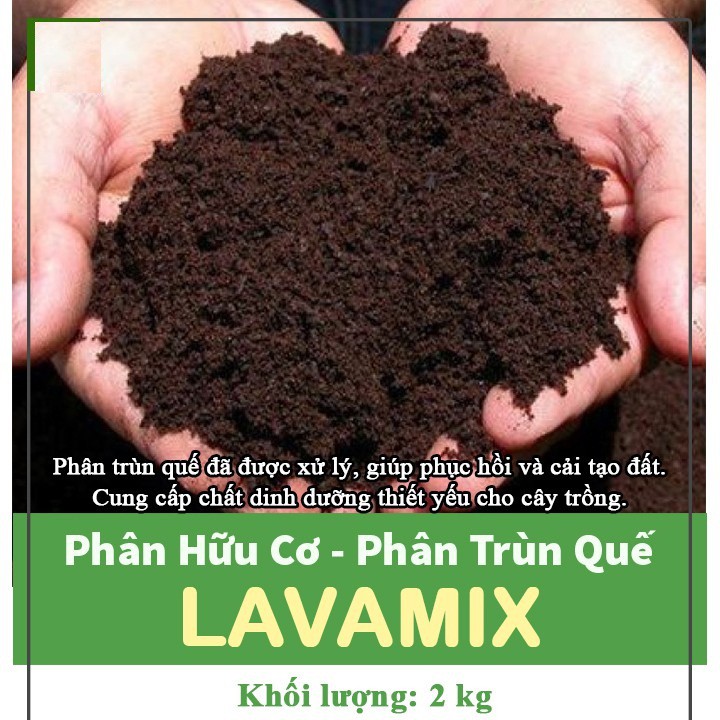 Phân Trùn Quế LAVAMIX - Phân Bón Bổ Sung Dinh Dưỡng, Cải Tạo Đất Hiệu Quả Cho Mọi Loại Cây