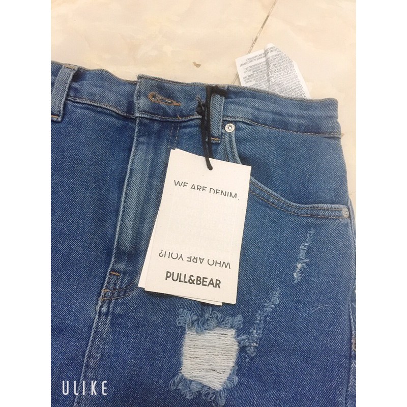 CHÂN VÁY JEAN RÁCH PULL &amp; BEAR