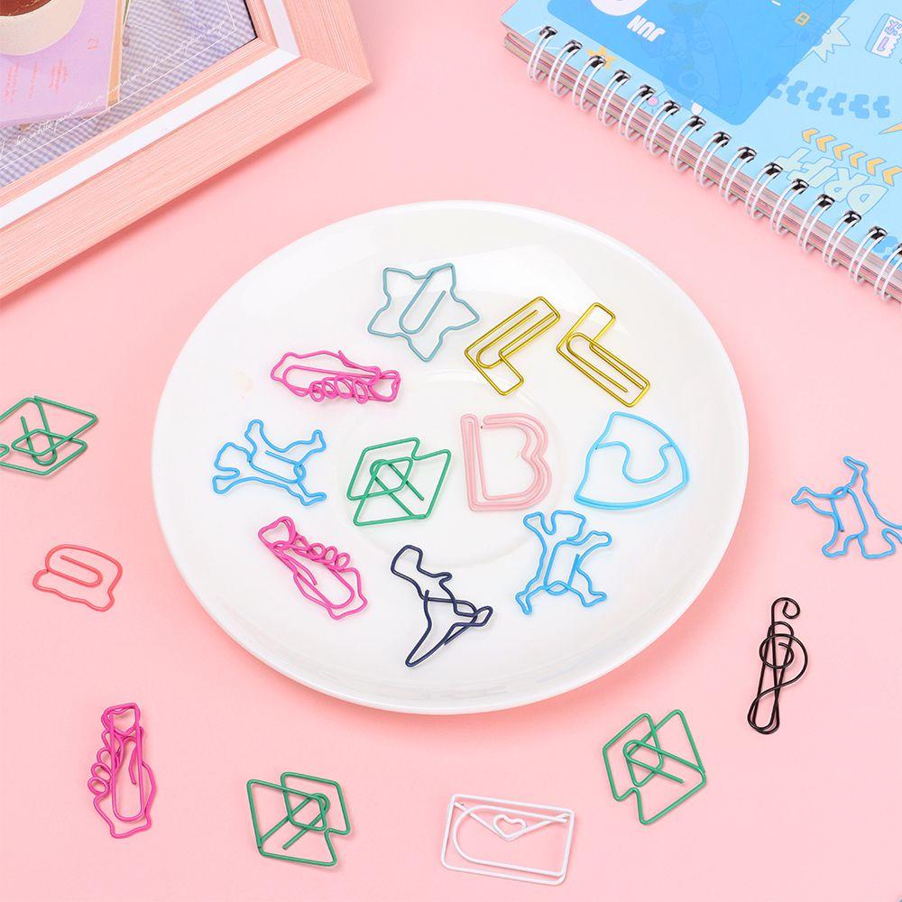 PISTA Set 30 Kẹp Giấy Đánh Dấu Trang Sách Hình Động Vật Dễ Thương