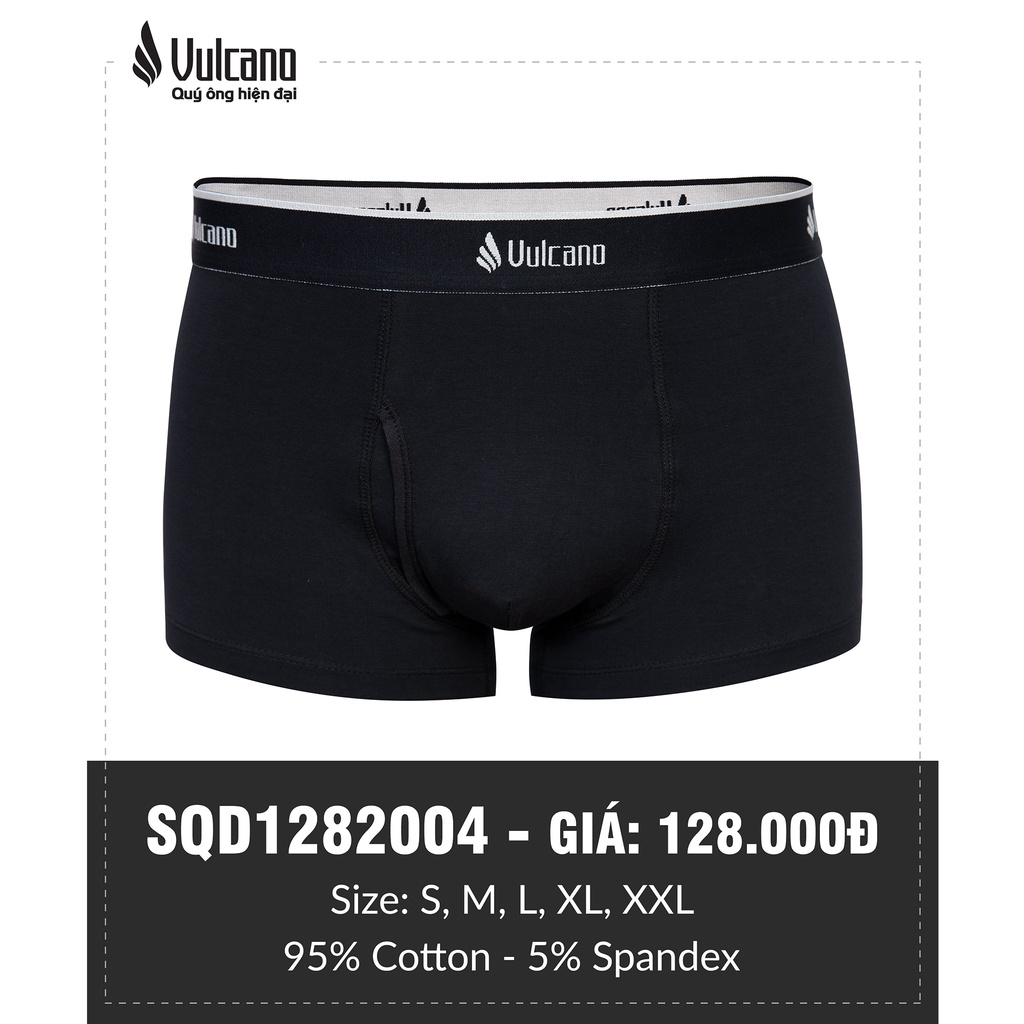 Quần lót nam, quần sịp đùi boxers 100% cotton cao cấp co giãn, thoáng mát, thấm hút mồ hôi  - Vulcano