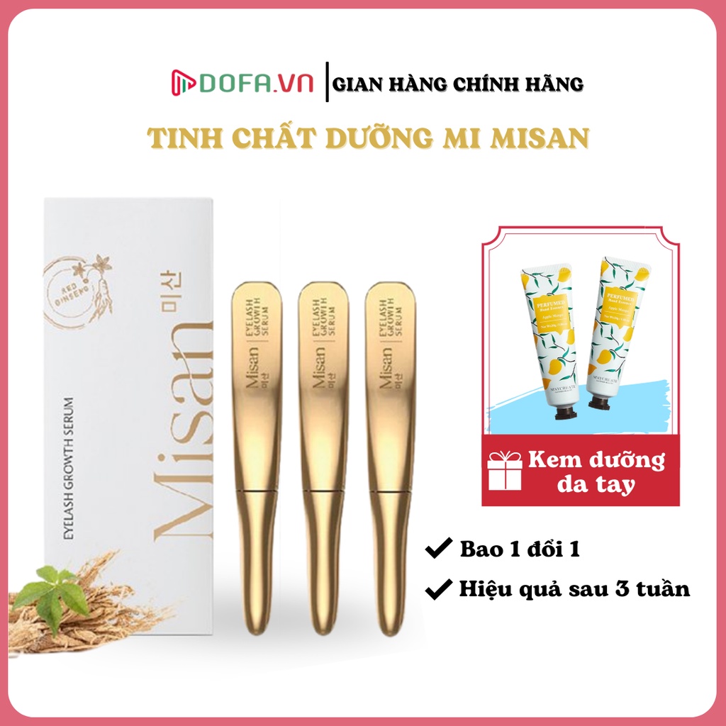 Serum Dưỡng Mi MISAN Cao Cấp Kích Thích Mi Dài Nhanh Chống Ngăn Rụng Mi Hàng Chính Hãng Mua 3 Tặng 2 Gel Dưỡng da tay