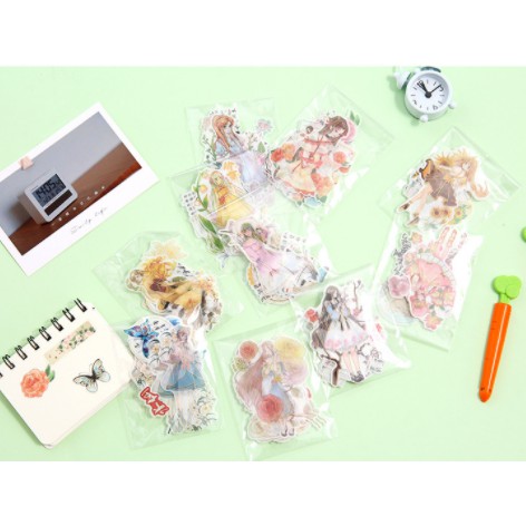 sticker 12 cung hoàng đạo ngôi nhà cô gái S31 sticker cute sticker dễ thương