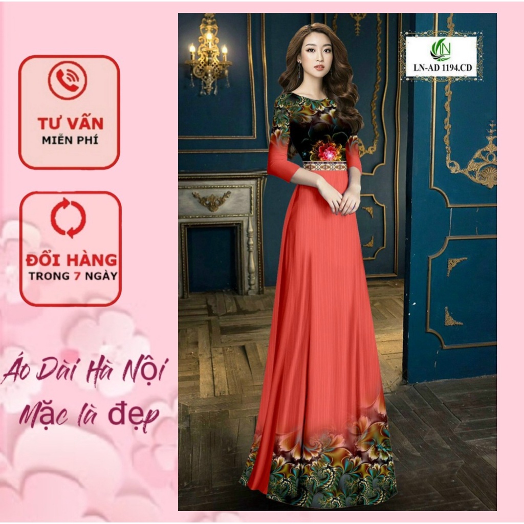 Mẫu áo dài in 3D sang trọng đủ màu đẹp - Áo dài Hà Nội