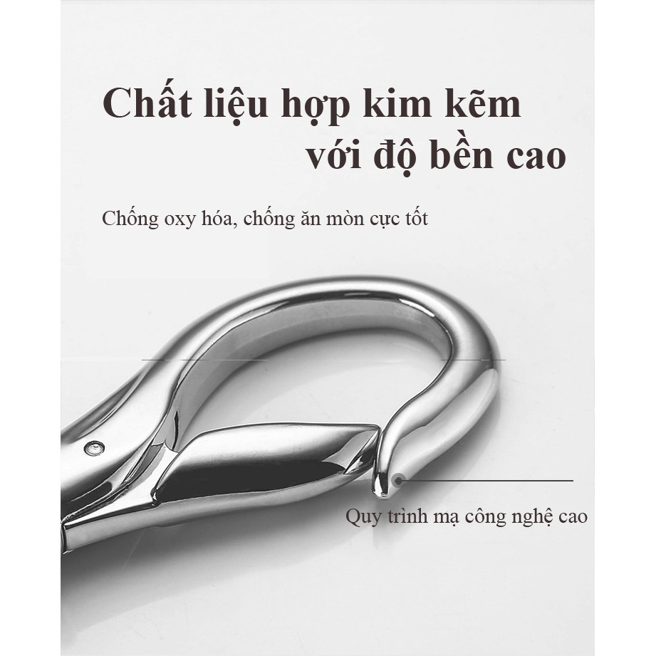 {Bao Gía} Móc Chìa Khóa Ô tô Xe Máy Nhỏ Gọn Honest BCK2-675 Có Móc Đỉa Quần Xoay 360°