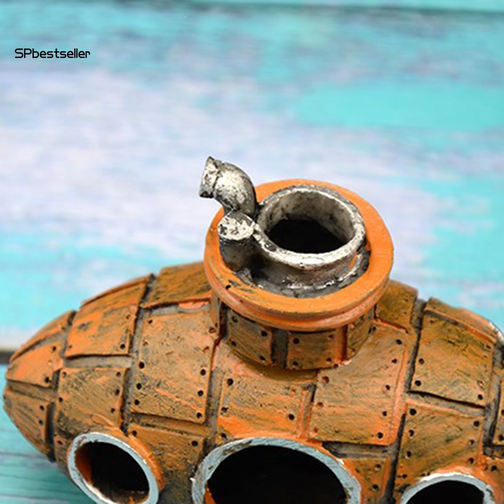 Đồ trang trí tàu ngầm trang trí bể cá 2 màu tùy chọn