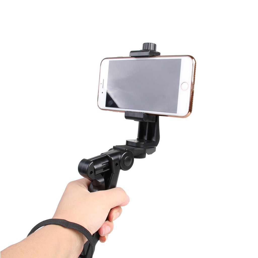 Chân tripod cầm tay mini Lammcou 2 trong 1 tiện lợi có ngàm giữ ổn định khi quay video cho điện thoại iPhone Samsung