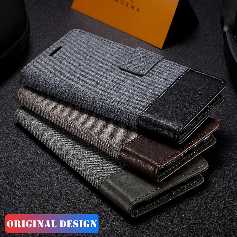 Xiaomi Redmi Note10 Pro Redmi 9T 9 9A 9C K40 Pro Redmi Note 10 9T 10s 9 Pro Max Cloth Magnetic Leather Wallet Dual Color Card Pocket Slot Flip Book Stand Cover