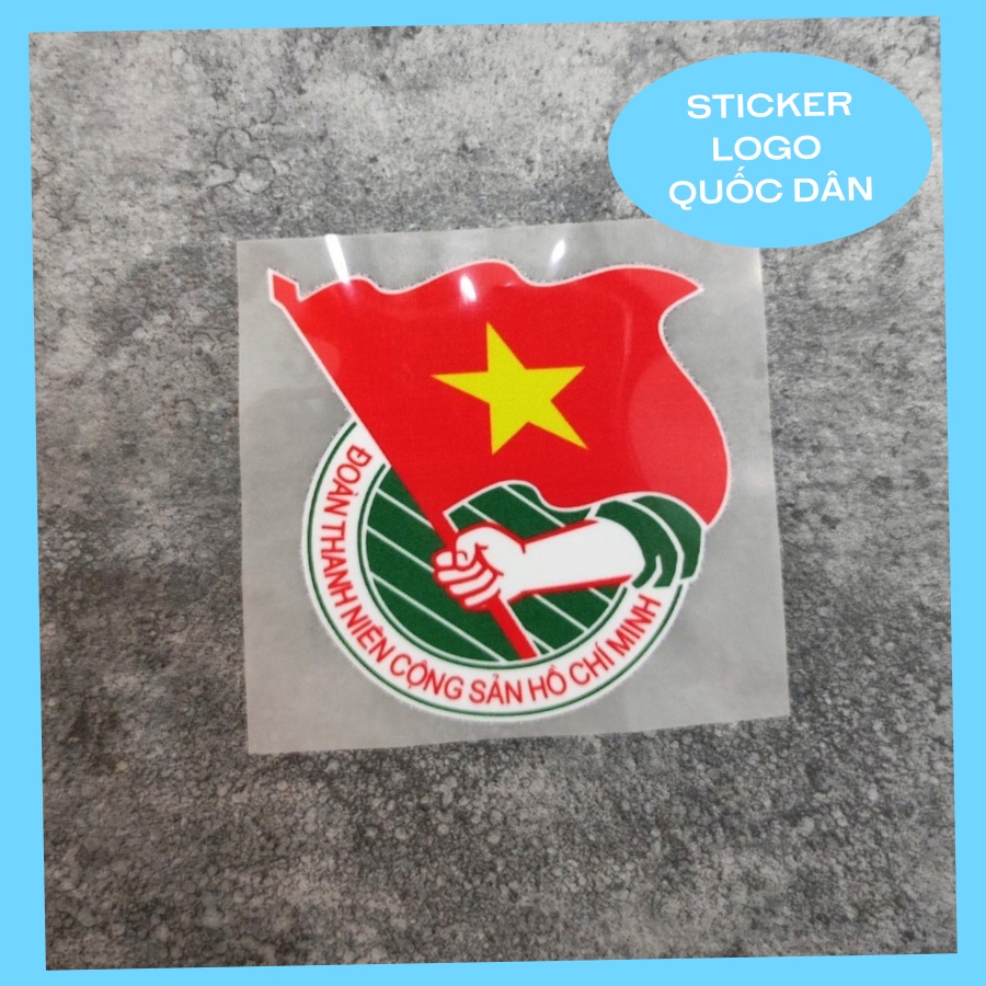 Sticker ủi áo Decal Patch Siêu rẻ : Logo đoàn thanh niên,Thanh Niên Việt Nam, Mùa Hè Xanh, Quốc Huy mua về tự ủi