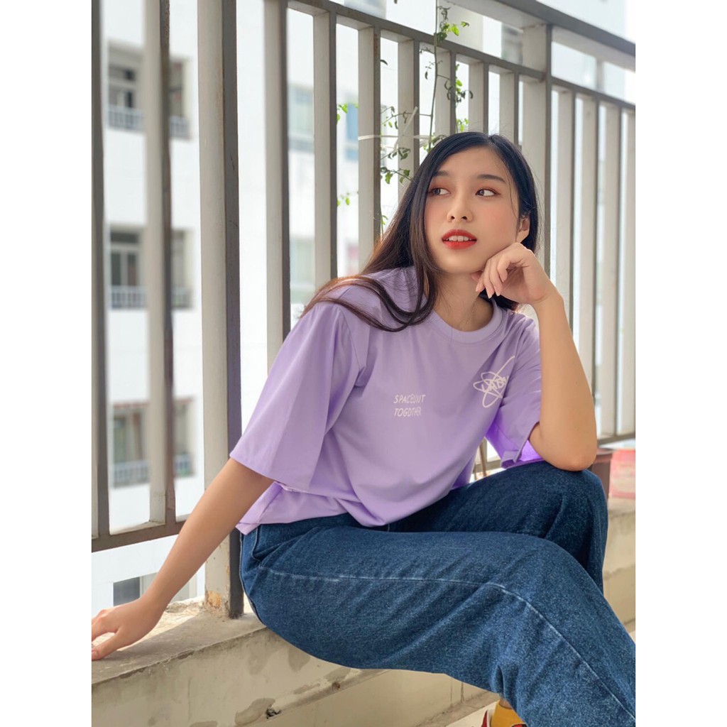 Áo thun Unisex Tay lỡ form rộng Hành Tinh vũ trụ DEEPLY H062